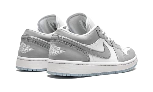 Nike Women's WMNS Air Jordan 1 Low White/Wolf Grey, White/Wolf Grey/Aluminum, 5.5W