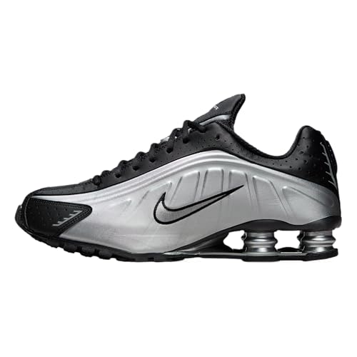 Nike Shox R4 Men's Shoes (Metallic Silver/Black/Metallic Silver/Metallic Silver) Size 7