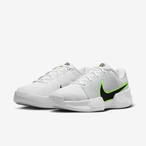 Nike GP Challenge Pro Women's Hard Court Tennis Shoes (White/Pure Platinum/Volt/Black) Size 10