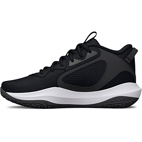 Under Armour Unisex Lockdown 6 Basketball Shoe, Black, 12.5, US