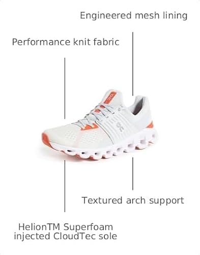 ON Women's Cloudflow Trainers, White Flame, 9 US