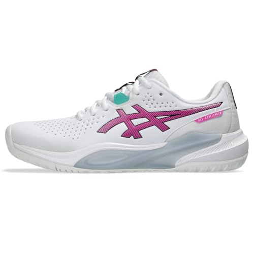 ASICS Men's Gel-Challenger 15 Tennis Shoes, 10, White/Digital Sakura