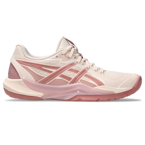 ASICS Women's POWERBREAK FlyteFoam Handball Shoes, 8, Pearl Pink/MORGANITE