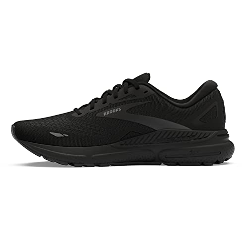 Brooks Women’s Adrenaline GTS 23 Supportive Running Shoe - Black/Black/Ebony - 6 Medium