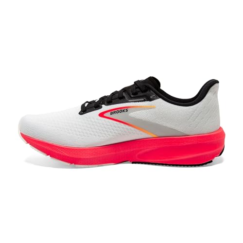 Brooks Men’s Launch 10 Neutral Running Shoe - Blue/Black/Fiery Coral - 10 Medium
