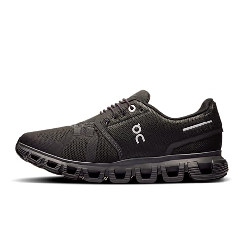 On Womens, Cloud 6 Black/Black 8.5 Medium
