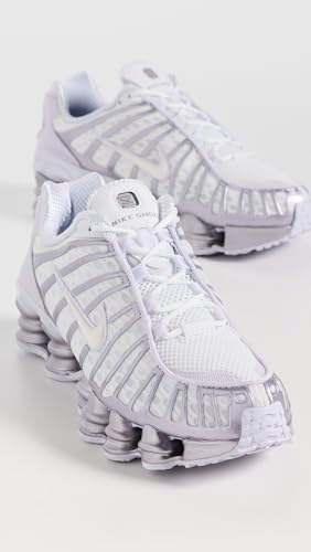 Nike Women's Shox TL Shoes, Summit White/Sail/Barely Grape, 8 Medium US