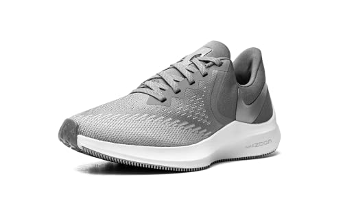 Nike Women's WMNS Zoom Winflo 6 Track & Field Shoes, Multicolour Cool Grey MTLC Platinum Wolf Grey White 2, 11 US