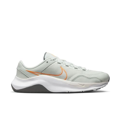 Nike Legend Essential 3 Next Nature Men's Workout Shoes (DM1120-008, Light Silver/Iron Grey/Bright Mandarin) Size 11.5