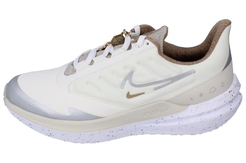 Nike Womens Air Winflo 9 Shield Running Trainers FB1863 Sneakers Shoes (UK 7 US 9.5 EU 41, sail Metallic Silver White 101)