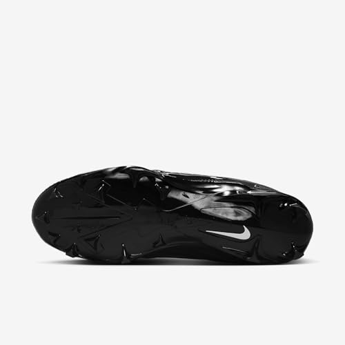 Nike Alpha Menace 4 Elite Football Cleats (FD7036-002, Black/Metallic Silver) Size 7