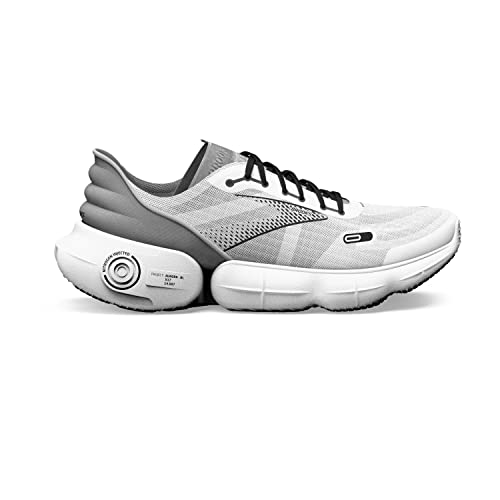Brooks Women's Aurora Neutral Running Shoe - White/Alloy/Black - 5.5 Medium
