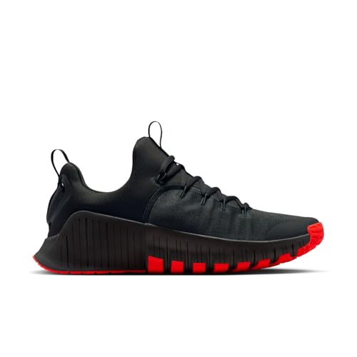 Nike Men's Free Metcon 6, Dark Smoke Grey/Black/Bright Crimson 10.5 Medium