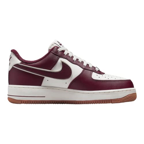 Nike Men's Air Force 1 '07 Basketball Shoe, Sail/Night Maroon, 10.5