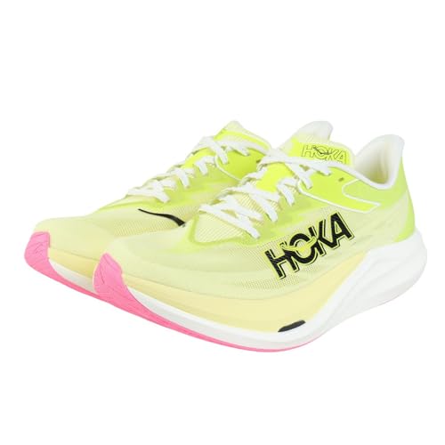 Hoka Unisex Rocket X 3 Sneaker, Sunlight/Neon Citrus, 9 US Men