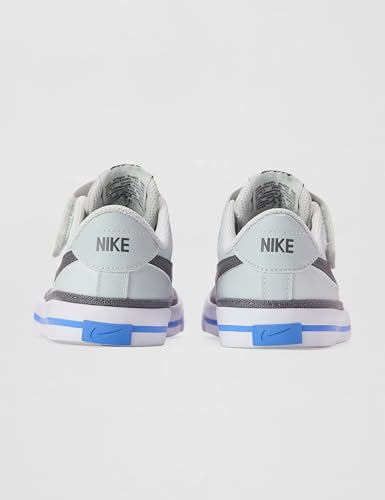 Nike Little Kids' Court Legacy Shoes, Off White/Pencil Point-Crystal Blue, 13C