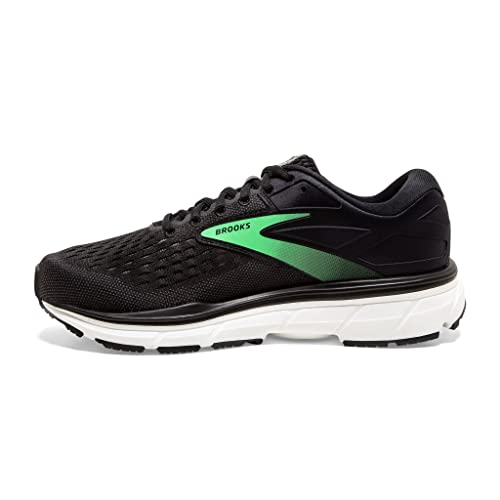 Brooks Women's Dyad 11 Running Shoe - Black/Ebony/Green - 6 Medium