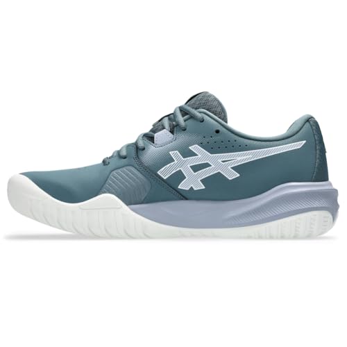 ASICS Men's Gel-Challenger 15 Tennis Shoes, 12, IRONCLAD/Grey Blue