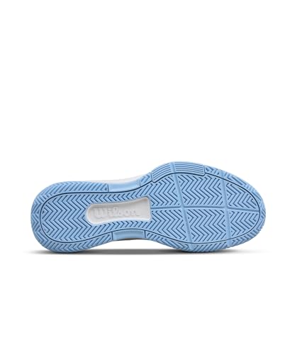 WILSON CourtGlide Women's Tennis Shoe - White/Airy Blue/Navy Blazer, Size 10 US