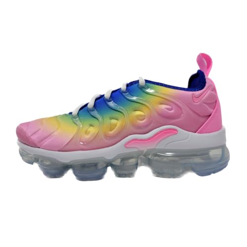 Nike Womens's Air Vapormax Plus Running Shoes, Pink Spell/Citron Pulse, 6 M US