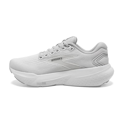 Brooks Men’s Glycerin 21 Neutral Running Shoe - White/White/Grey - 9 Medium