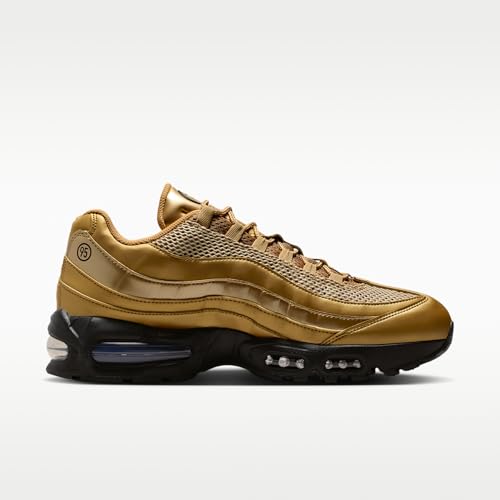 Nike Air Max 95 "Big Bubble Men's Shoes (Metallic Gold/University Red/Elemental Gold/Black) Size 14