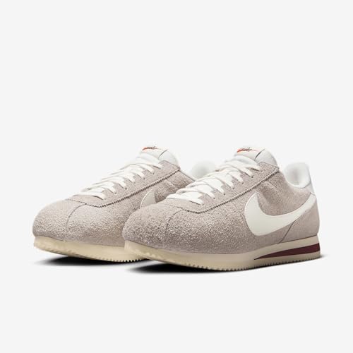 Nike Cortez SE Suede Men's Shoes (HF3142-001, College Grey/Dark Team Red/Coconut Milk/Sail) Size 10.5