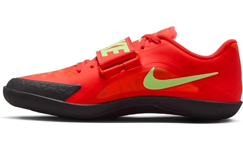 Nike Zoom Rival SD 2 Track & Field Throwing Shoes (FZ9665-600, Bright Crimson/Lime Blast/Hyper Orange/Washed Coral) Size 10