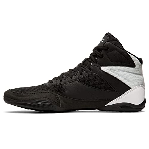 ASICS Men's Matflex 6 Wrestling Shoes, 13, Black/Silver