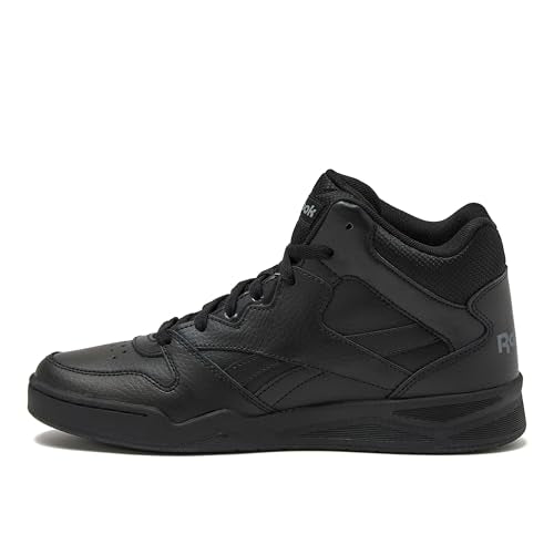 Reebok Royal BB4500 Hi2 High Top Sneakers for Men, Black or White Mens Basketball Shoes, Medium or Wide Width Size 7 to 14 Athletic Mens Shoes, Black/Alloy, 12 Extra Wide