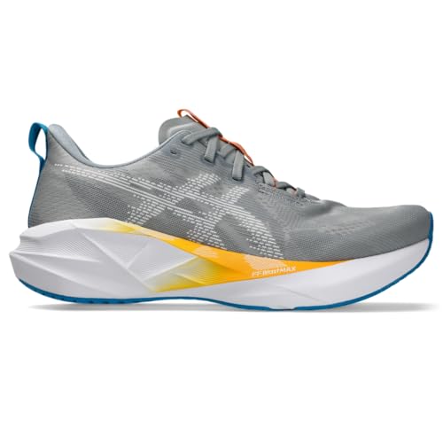 ASICS Men's NOVABLAST 5 Running Shoes, 11, Gravel/White