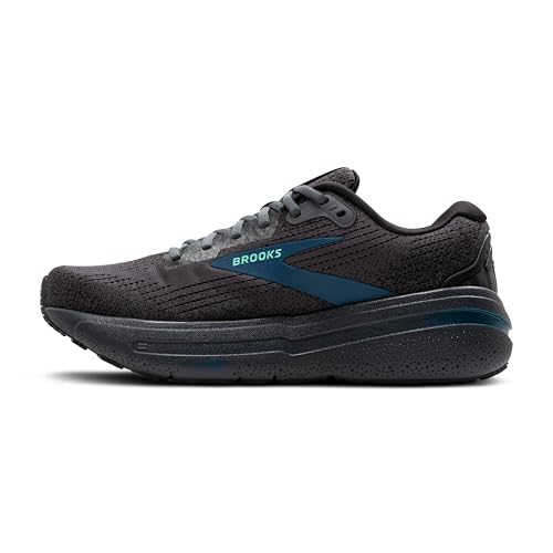 Brooks Men’s Ghost Max 2 Neutral Running & Walking Shoe - Ebony/Cockatoo/Blue Sapphire - 11.5 Medium