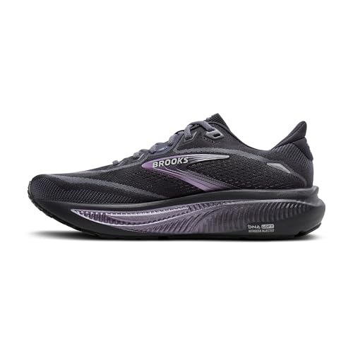 Brooks Women’s Ghost 18 Neutral Running & Walking Shoe - Ebony/Folkstone/Metallic - 9 Wide