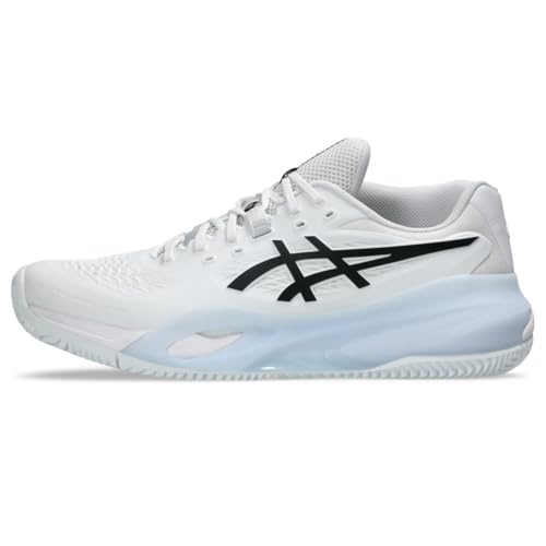ASICS Men's Gel-Resolution X Clay Tennis Shoes, 9, White/Black