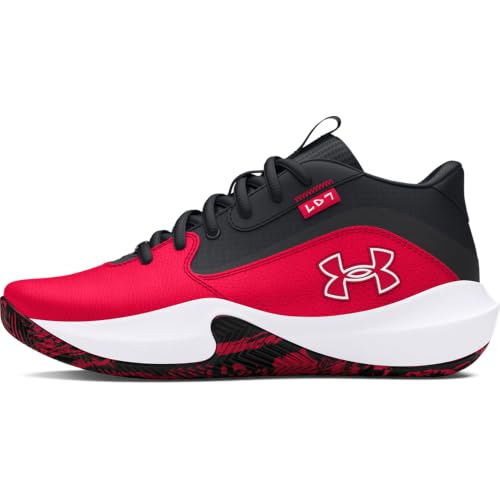 Under Armour Unisex Grade School Lockdown 7, (600) Red/Black/White, 4.5, US