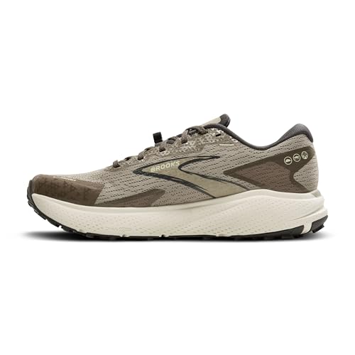 Brooks Men’s Divide 5 Trail Running Shoe - London-Fog/Falcon/Ebony - 8.5 Medium