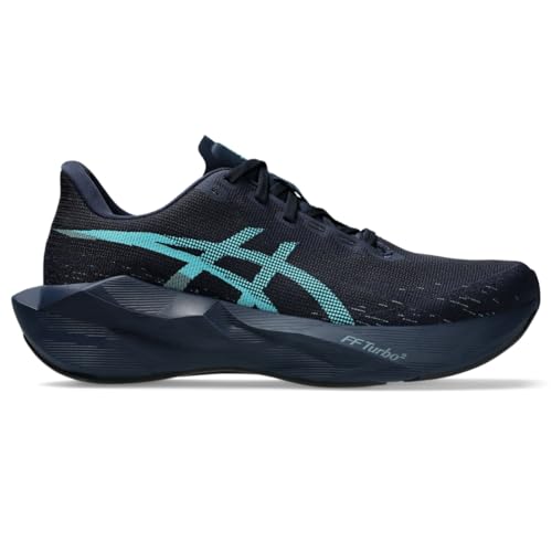 ASICS Men's NOVABLAST 6 Running Shoes, 14, Midnight/Energy Aqua