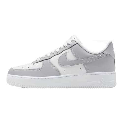 Nike Air Force 1 '07 Men's Shoes (White/White/Light Smoke Grey/Light Grey) Size 11.5