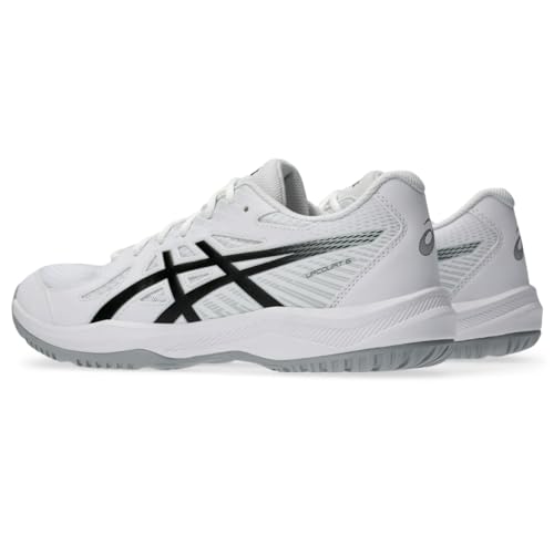 ASICS Men's Upcourt 6 Volleyball Shoes, 12, White/Black