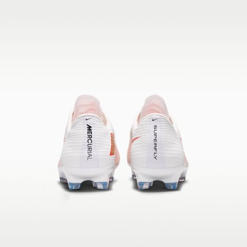 Nike Mercurial Superfly 11 Pro Firm-Ground Low-Top Soccer Cleats (White/Bright Crimson/Blur) Size 10