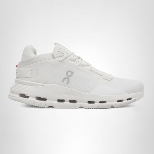 On Men's Cloudnova 2 Sneakers, All White, 12 Medium US