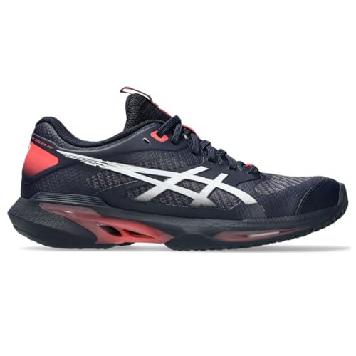 ASICS Women's Solution Speed FF 4 OC Tennis Shoes, 7.5, Midnight/White