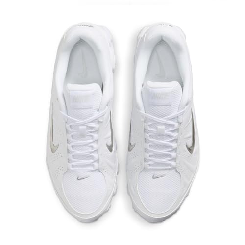 Nike Men's Reax 8 NSW Sl, White/Metallic Silver-Pure Platinum, 10