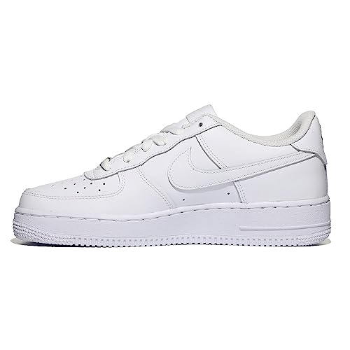 Nike Air Force 1 Lv8 GS Boys' Basketball Shoes, White, 6 US