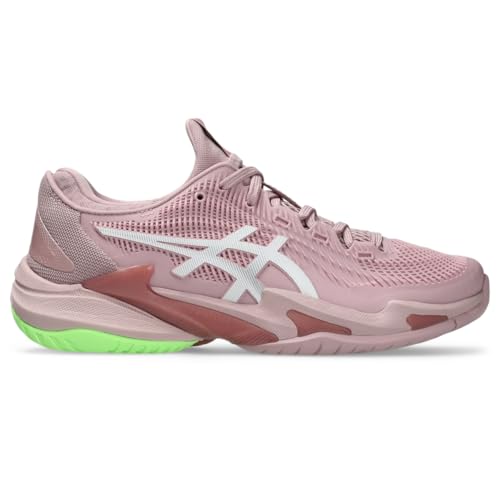 ASICS Women's Court FlyteFoam 3 Tennis Shoes, 8, MORGANITE/White