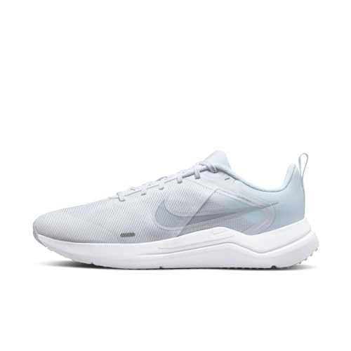 Nike Men's Downshifter 12 Running Shoe, White Pure Platinum White, 7.5 UK