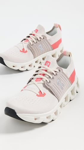 On Women's Cloudswift 4 Sneakers, Cream/Salmon, 10.5 Medium US
