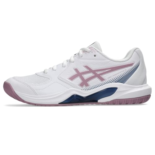 ASICS Women's Gel-Dedicate 9 Tennis Shoes, 7, White/Taro Purple