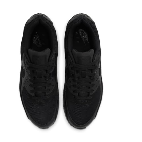 Nike Air Max 90, Men's Running Shoes, Black Black White, 43 EU