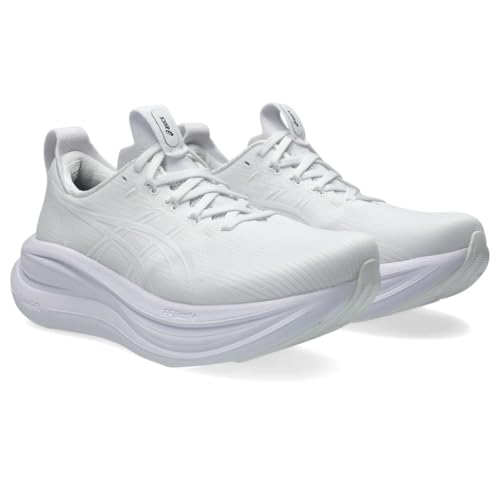 ASICS Women's Gel-Nimbus 28 Running Shoes, 7, White/White